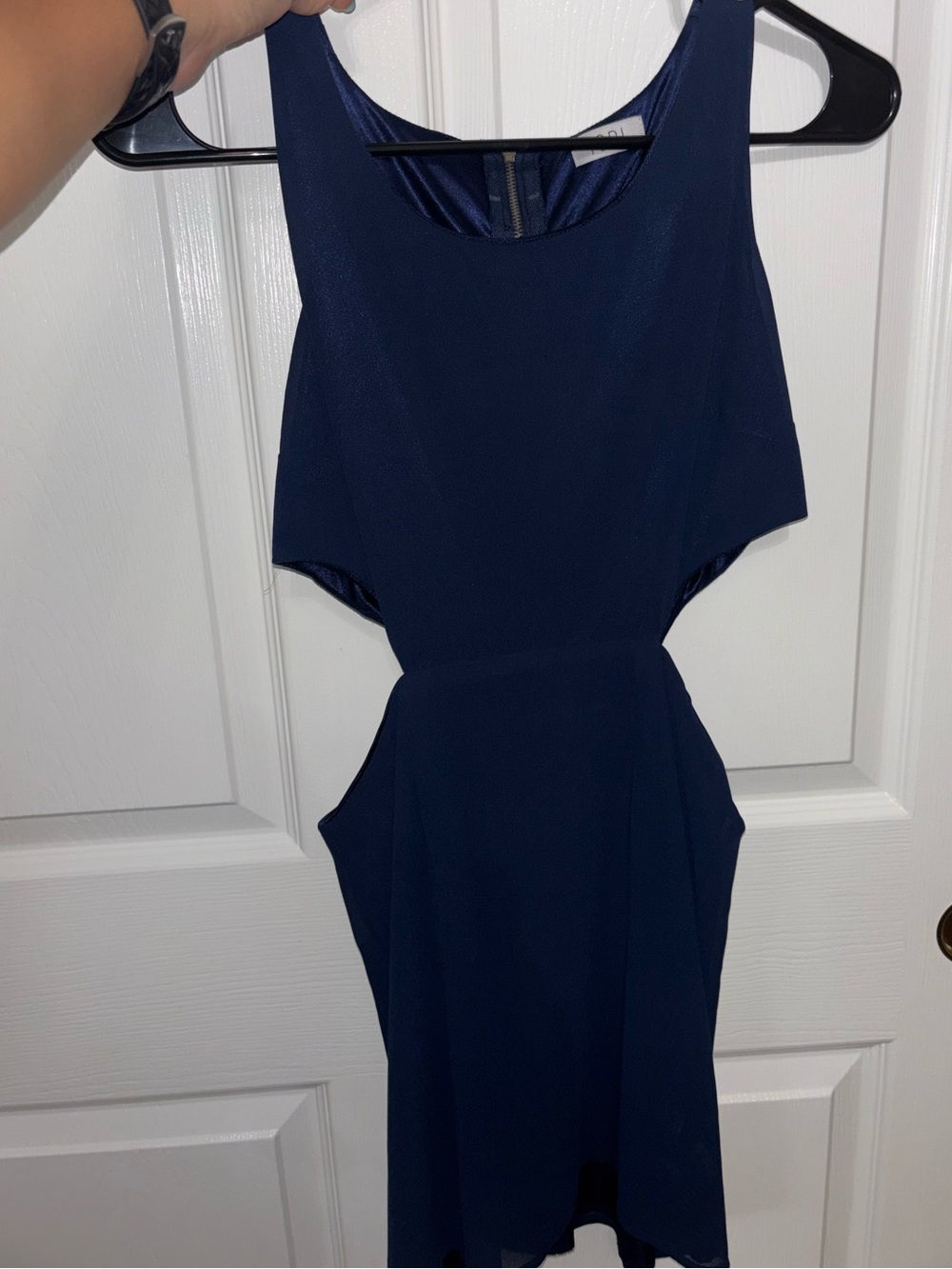 Tobi Navy Cutout Sleeveless Mini Dress